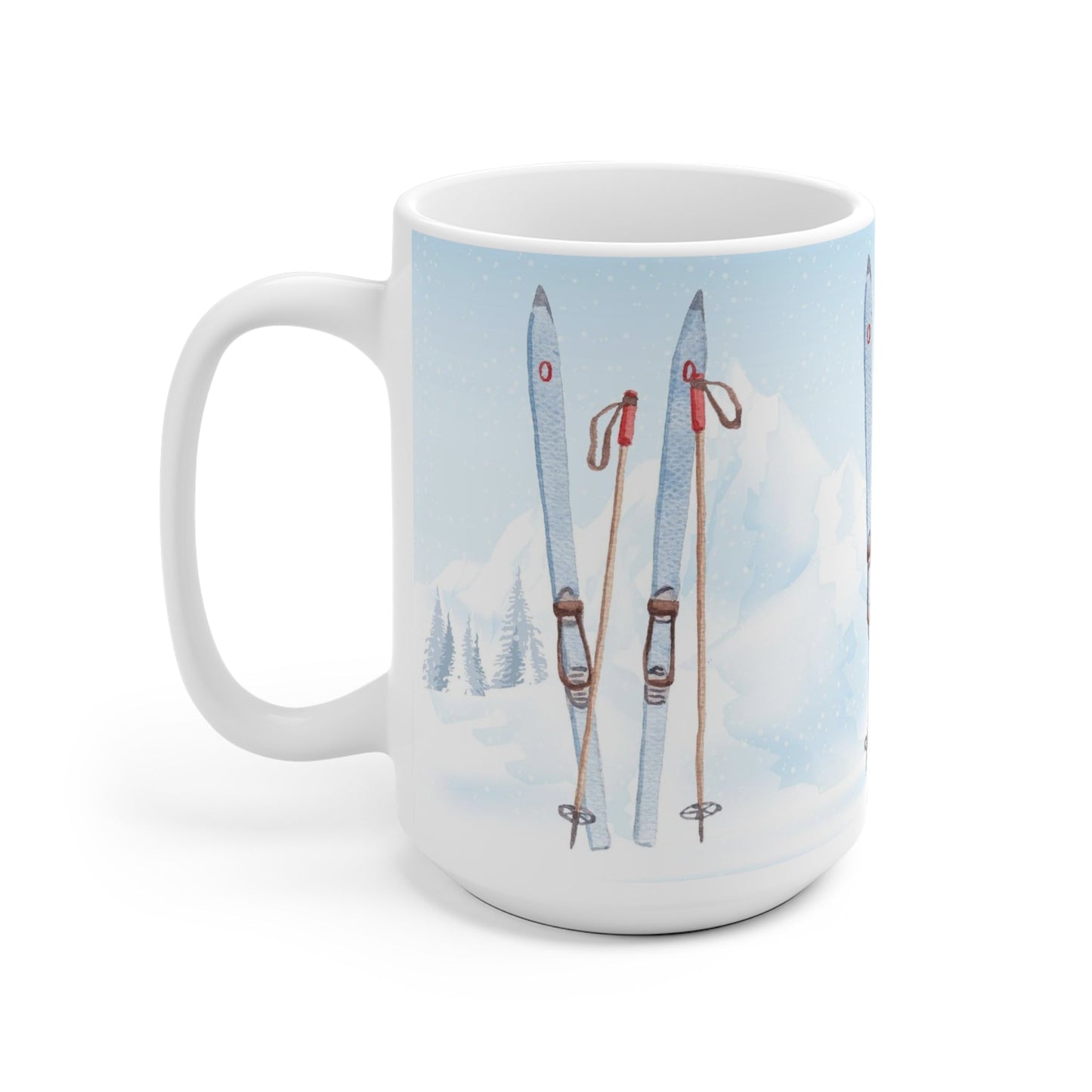 Hit The Slopes Skiing Ceramic Mug