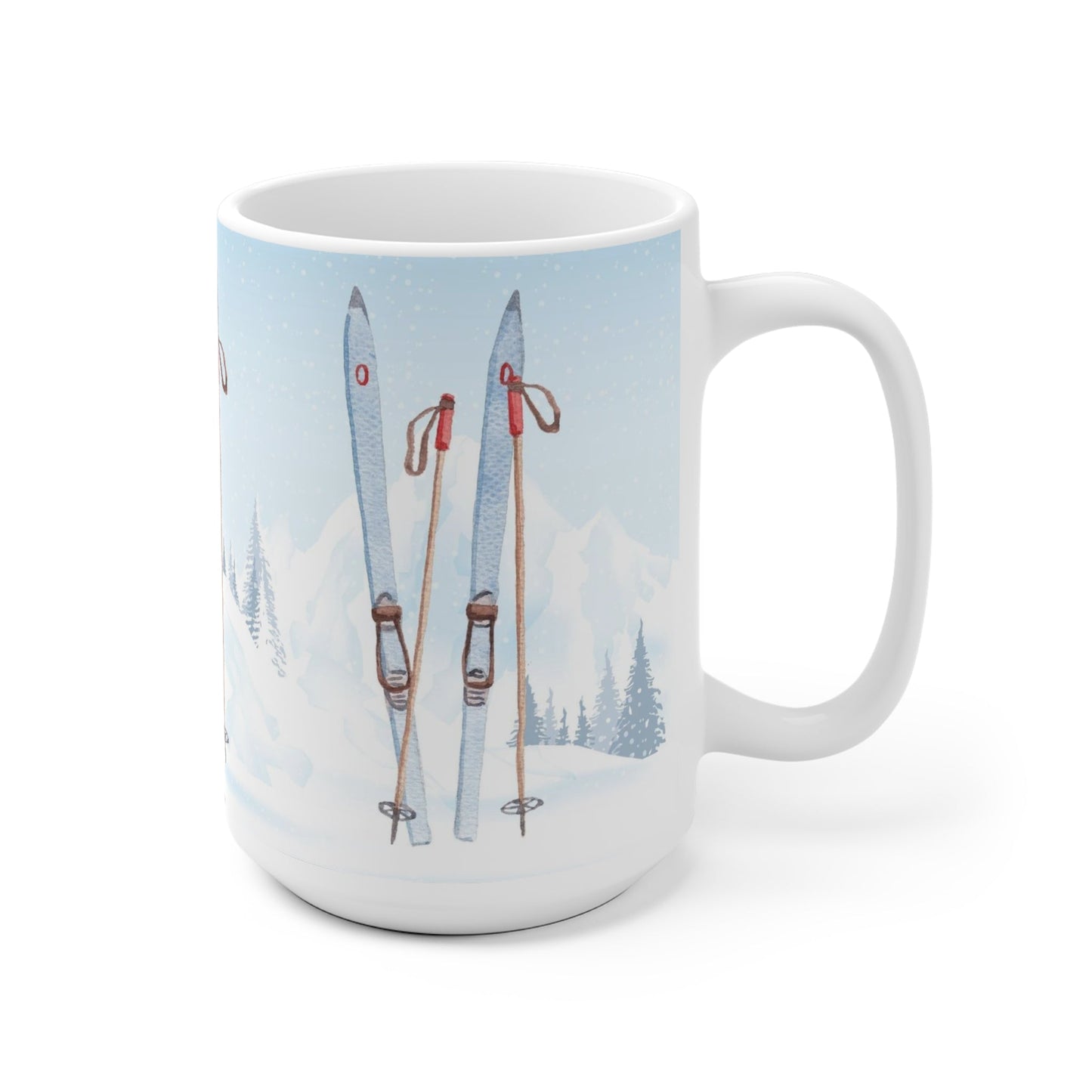 Hit The Slopes Skiing Ceramic Mug