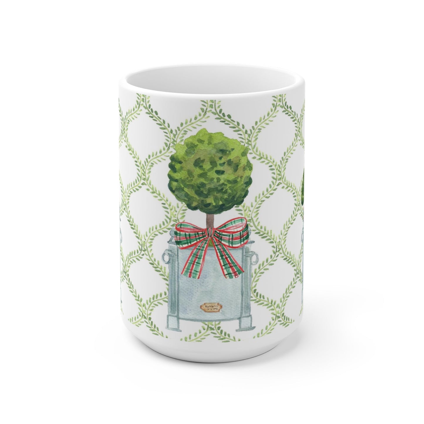 Tetbury Christmas Topiary Ceramic Mug