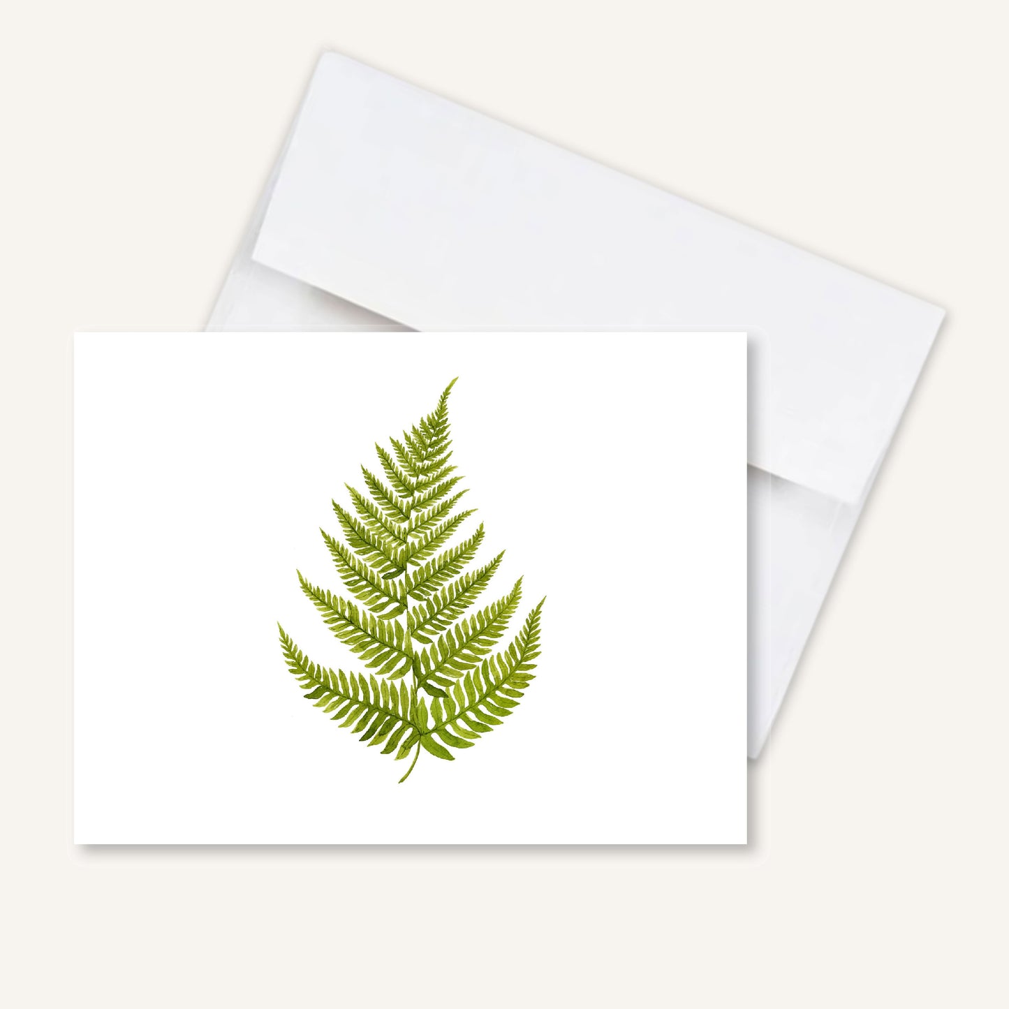 Fryeburg Fern Folded Notecards