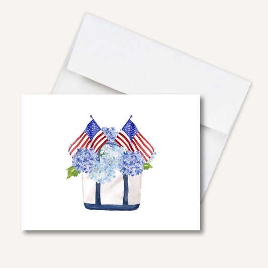 Patriotic Tote Folded Notecards