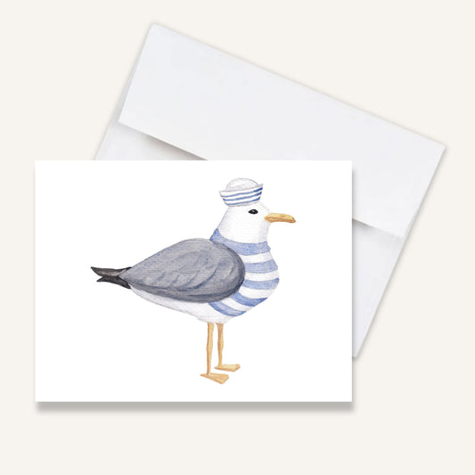 Salty Seagull Folded Notecards