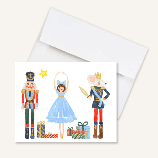 Nutcracker Christmas Folded Notecards