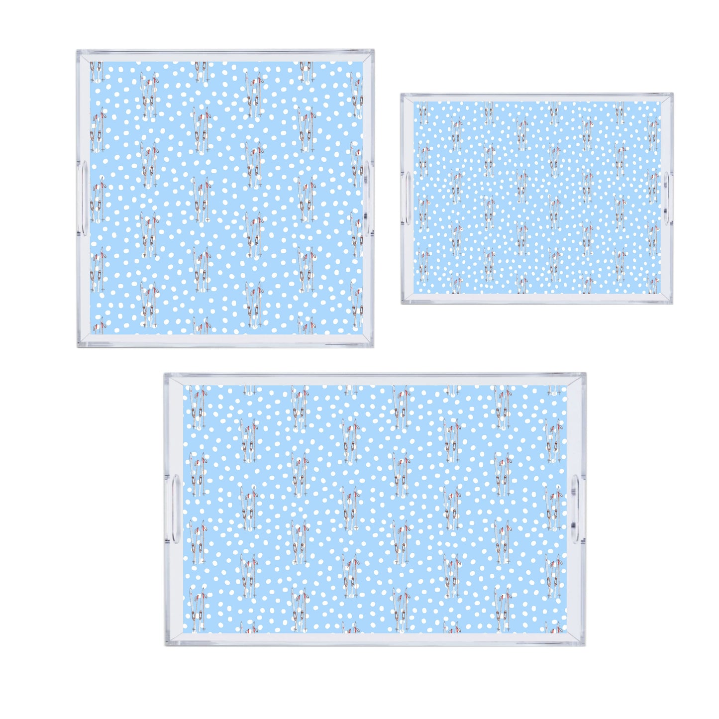 First Snow Reversible Acrylic Tray - Available In 3 Sizes