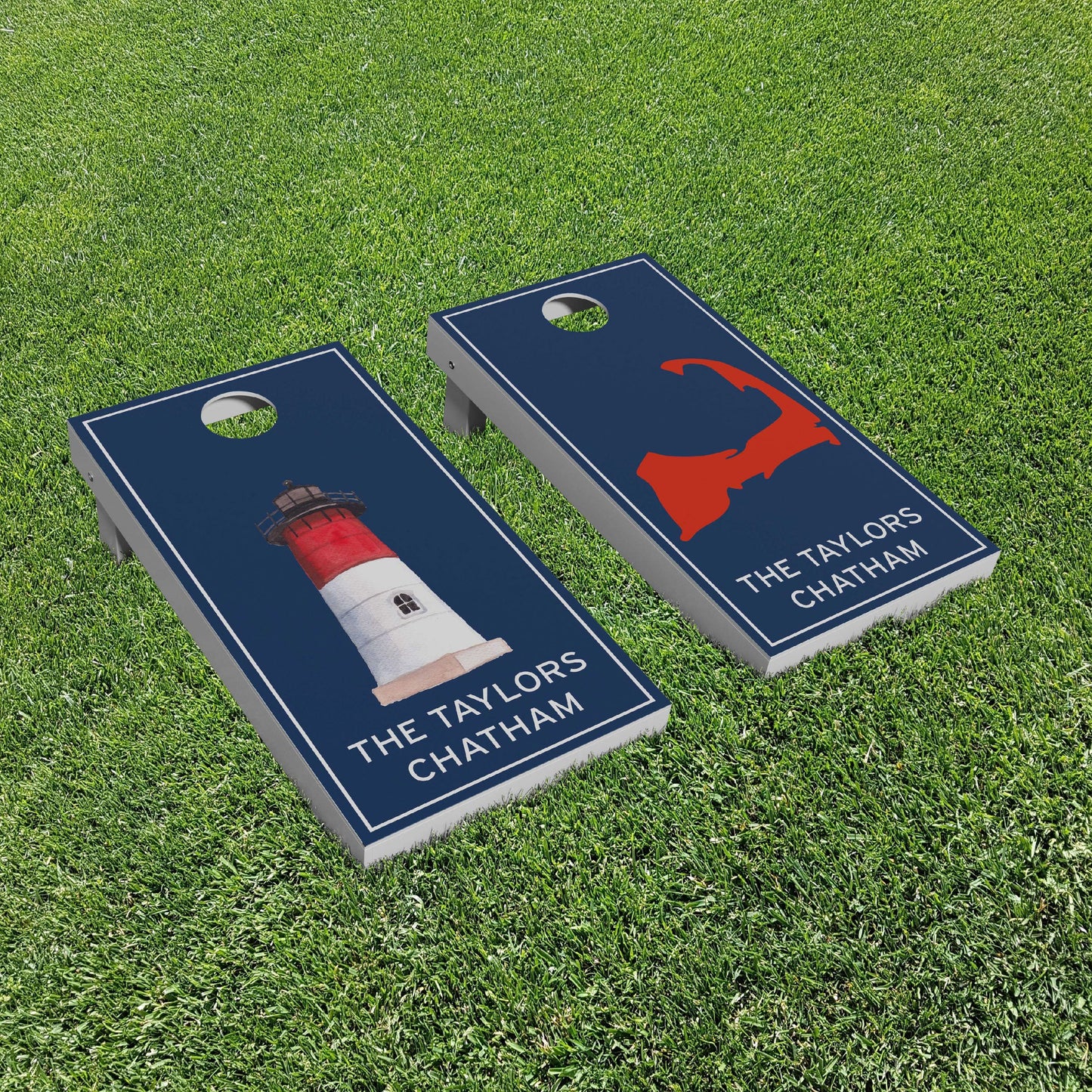 Luxury Personalized Cape Cod Cornhole Boards - A Perfect Gift!