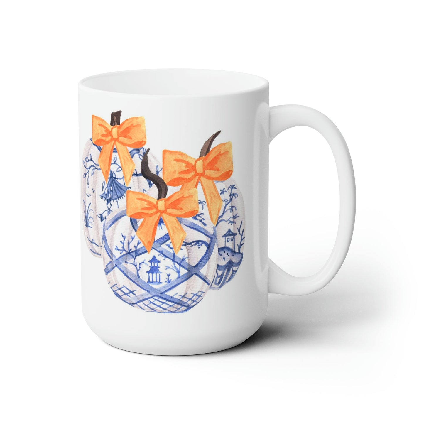 Chinoiserie Pumpkins Ceramic Mug