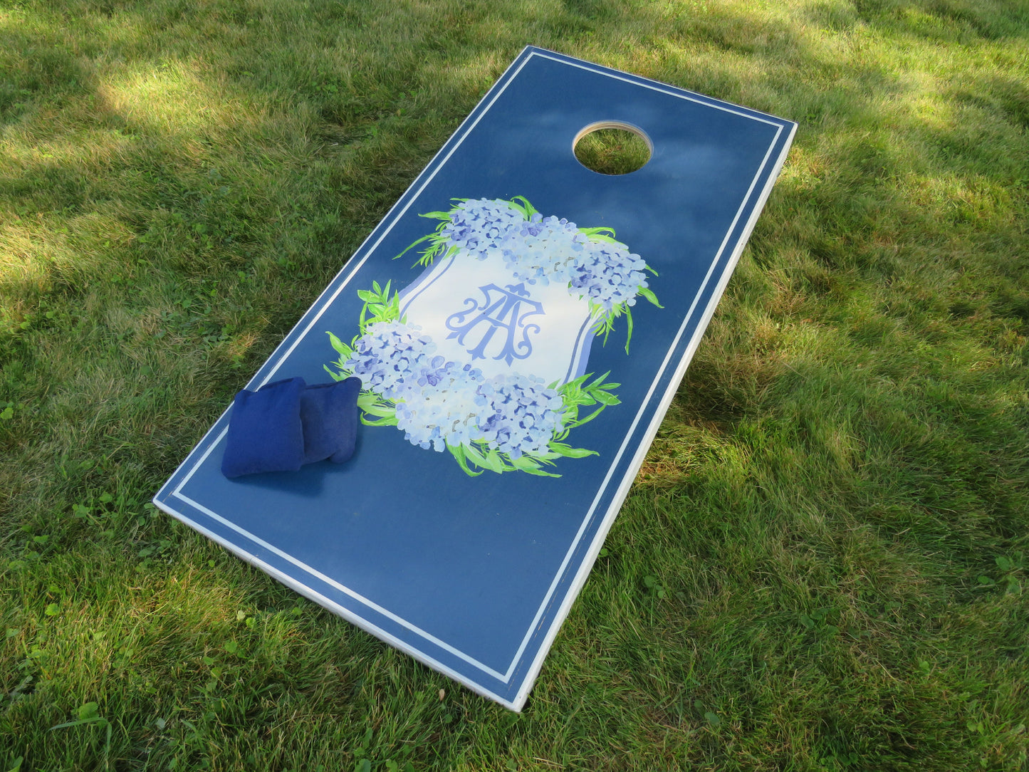 Monomoy Hydrangea Cornhole Boards