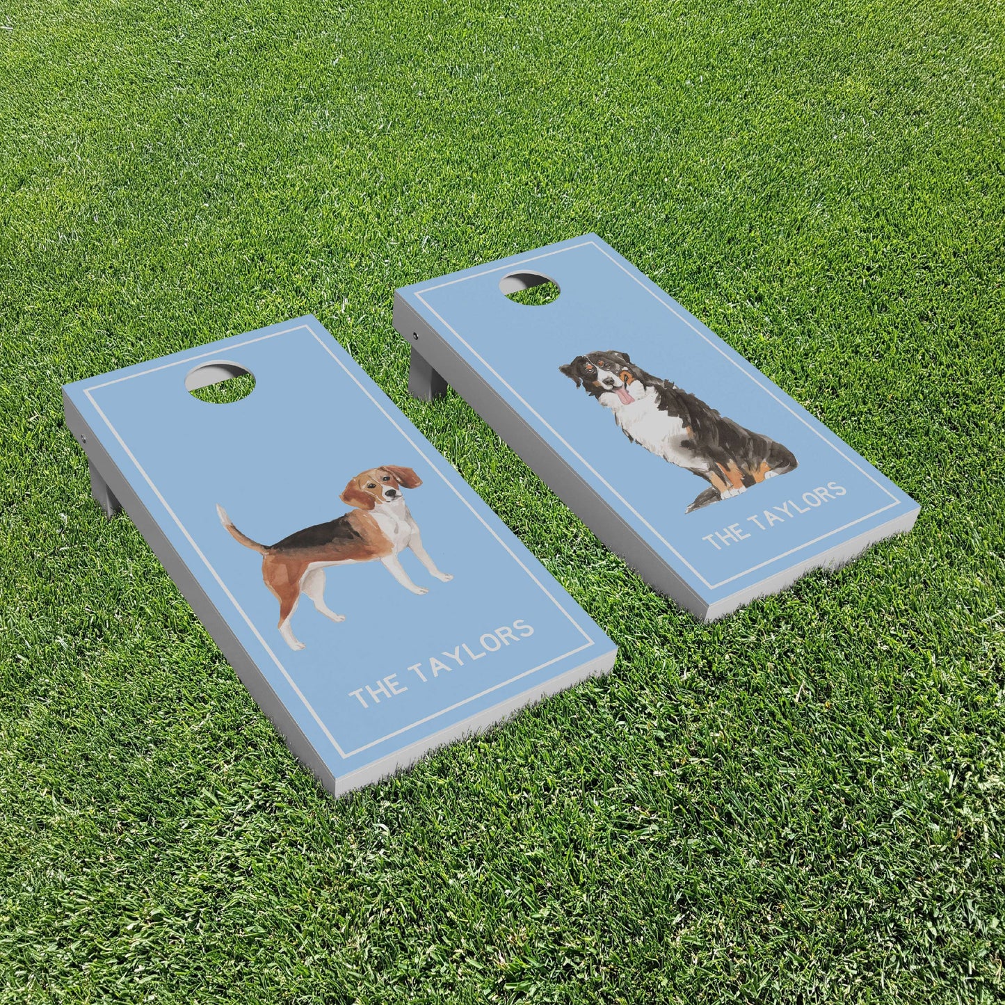 Luxury Personalized Dog Friends Eco-Friendly Cornhole Boards - A Perfect Gift For The Dog Lover, Many Breeds Available!