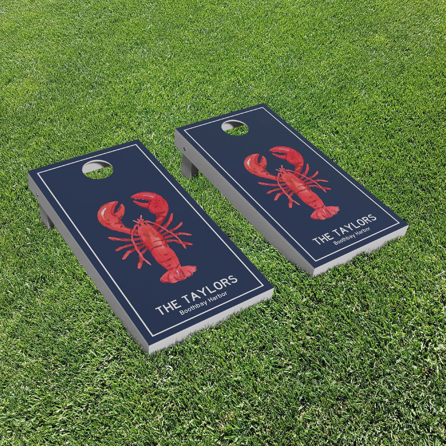 Luxury Personalized Lobstah Eco-Friendly Cornhole Boards - A Perfect Gift!