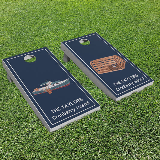 Luxury Personalized Lobstering Cornhole Boards - A Perfect Gift!