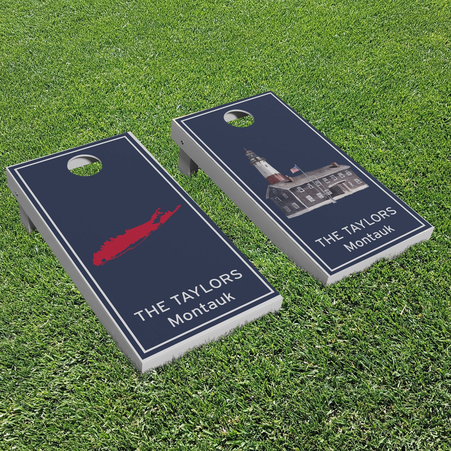 Luxury Personalized Long Island Cornhole Boards - A Perfect Gift!