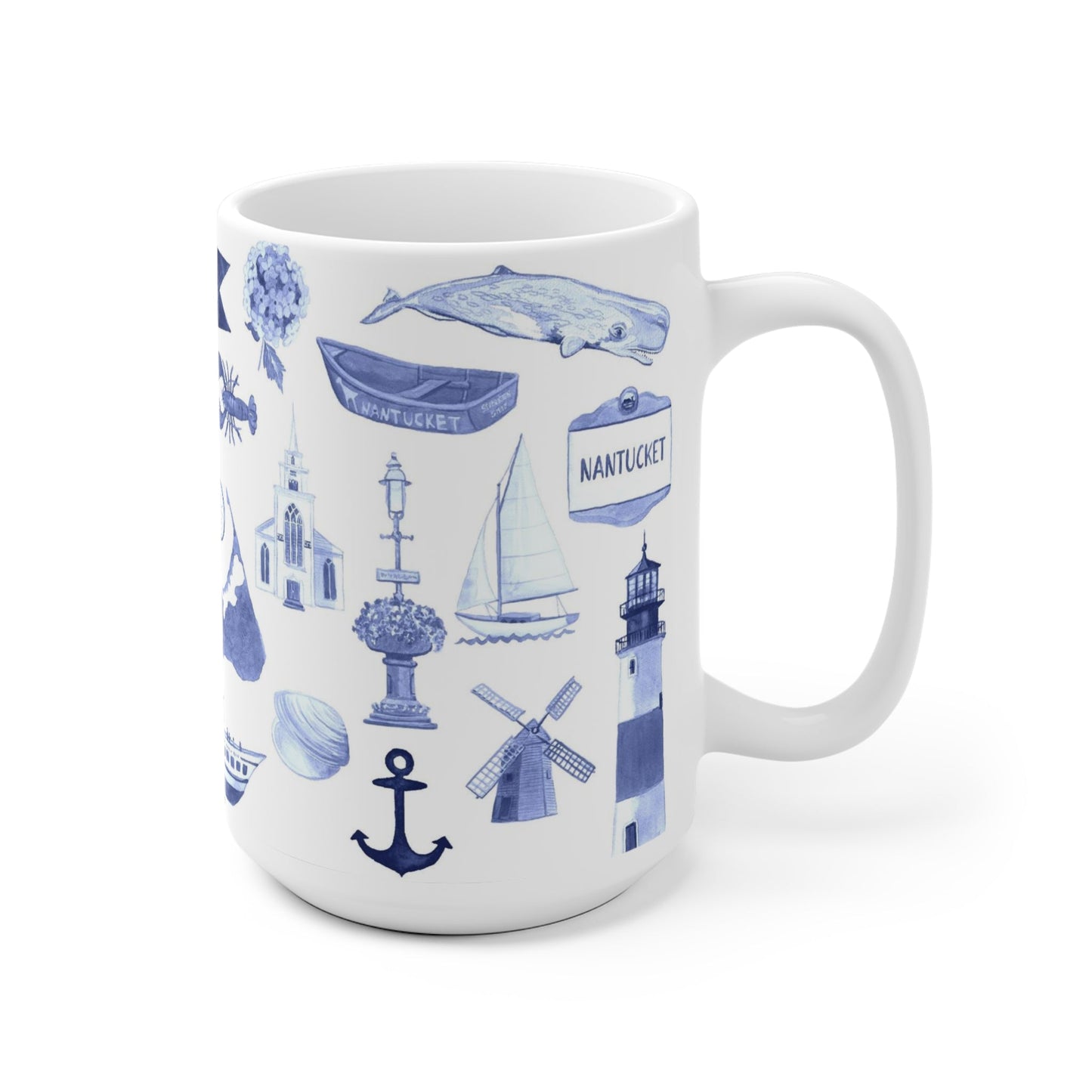 Nantucket Forever! Toile Ceramic Mug