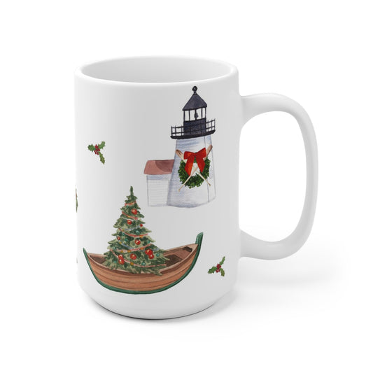 Nantucket Christmas Ceramic Mug