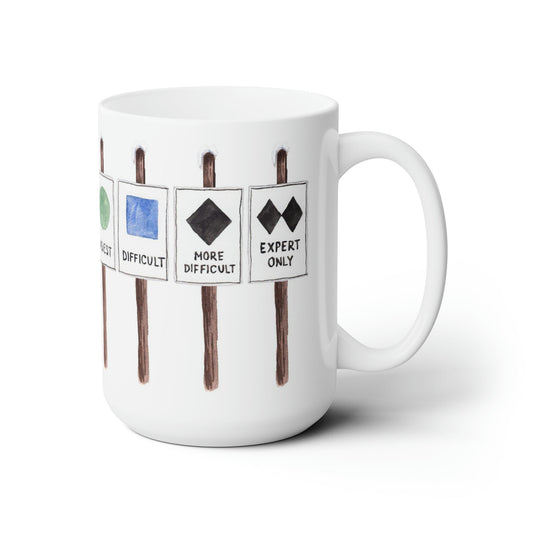 Ski Signs Ceramic Mug