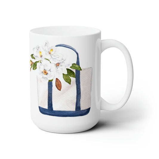 Southern Tote Magnolia Ceramic Mug