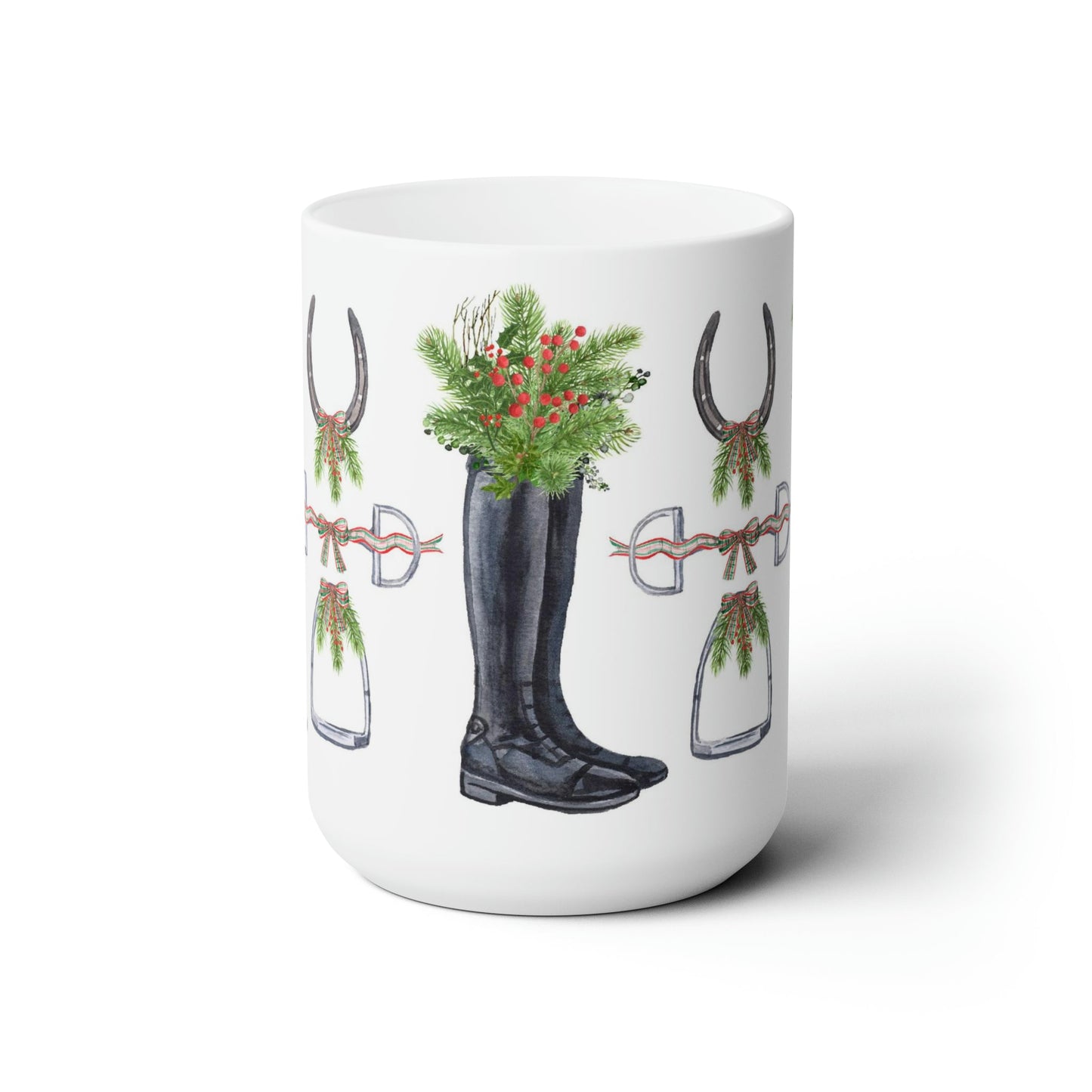 Wellington Equestrian Ceramic Christmas Mug
