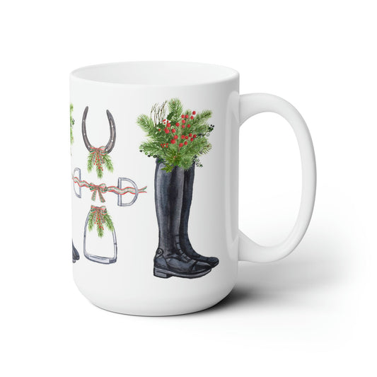 Wellington Equestrian Ceramic Christmas Mug