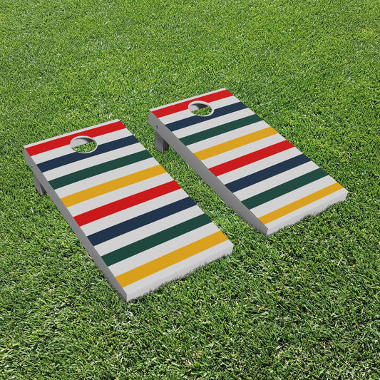 Luxury Personalized Wooly Blanket Striped Eco-Friendly Cornhole Boards - A Perfect Gift!
