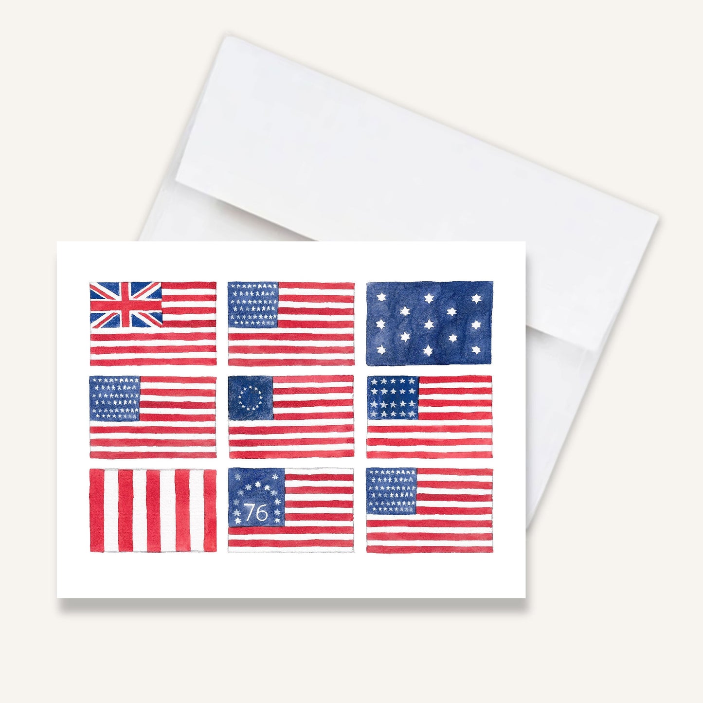Heritage Flags Folded Notecards