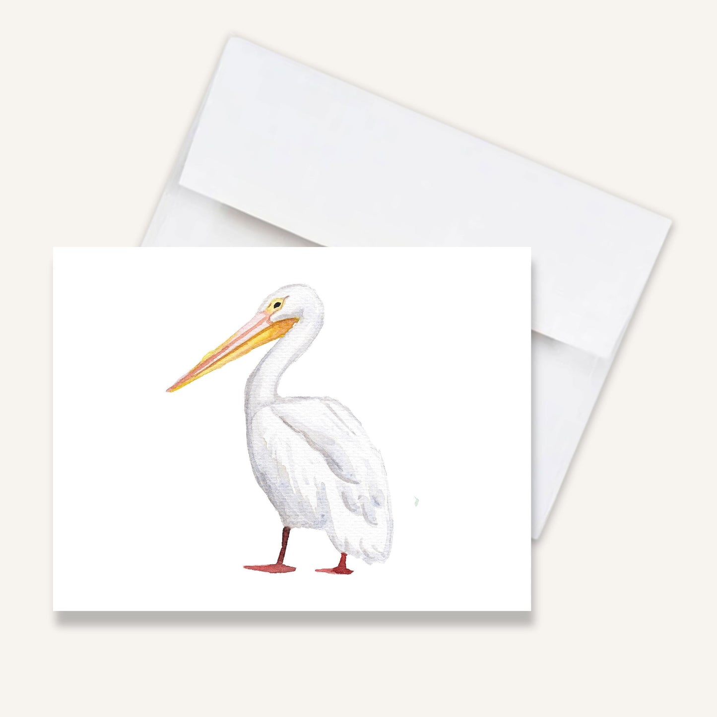Bunche Beach Pelican Folded Notecards