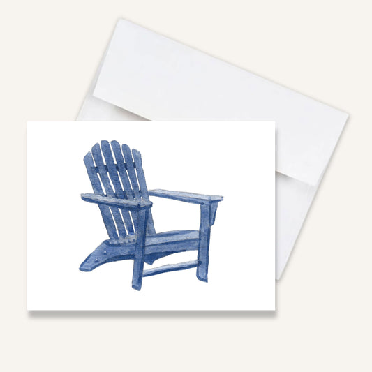 Adirondack Chairs Folded Notecards