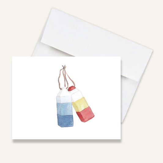 Monhegan Buoys Folded Notecards