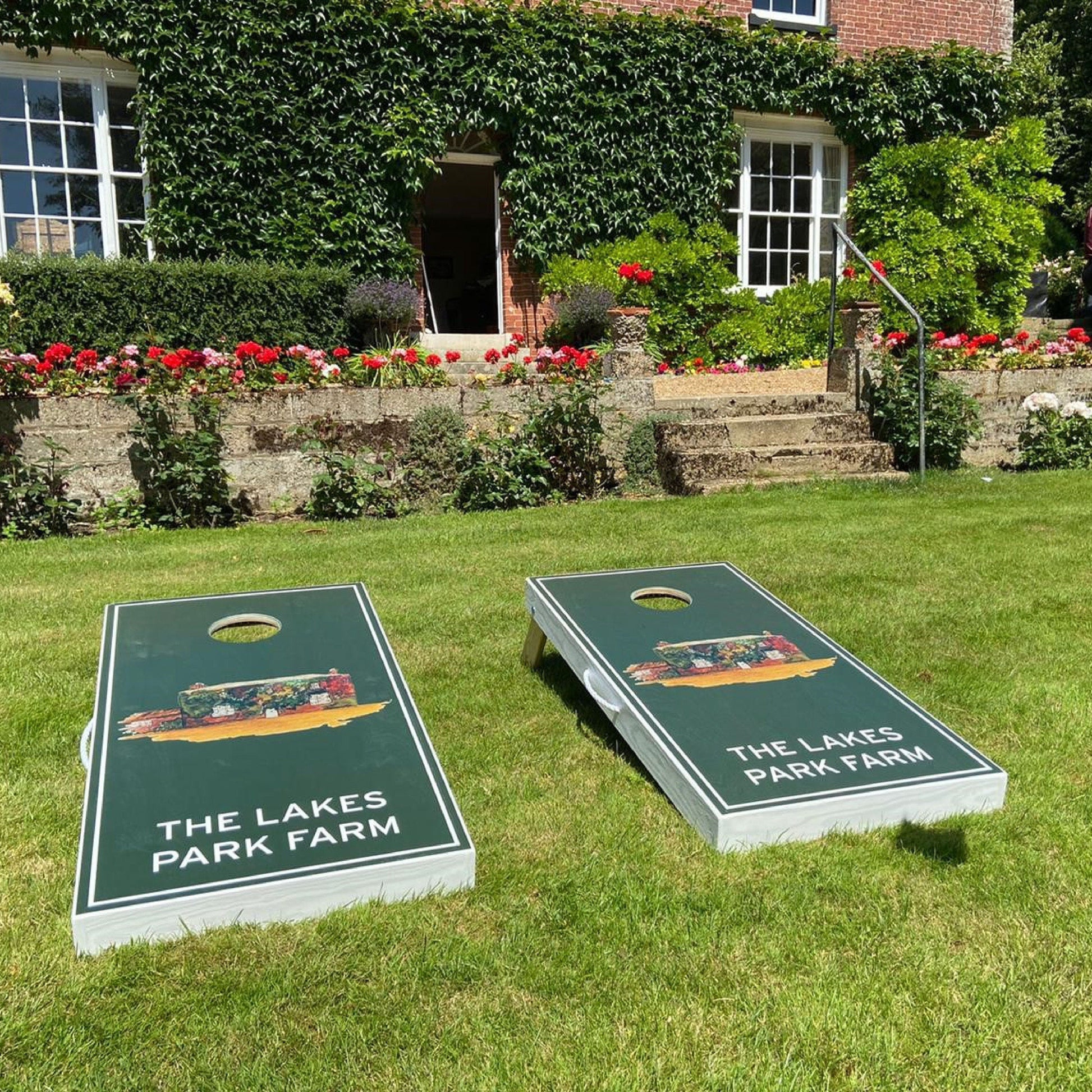Luxury Personalized Cornhole Boards - Block Island - A Perfect Wedding Or Shower Gift!